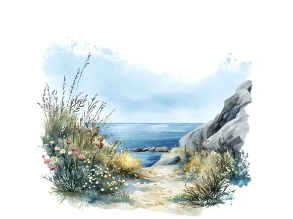 Download 10 Seaside Nature Landscape Clipart - Nature Collection