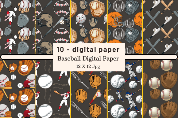 Download Baseball Digital Paper - Baseball digital paper Collection