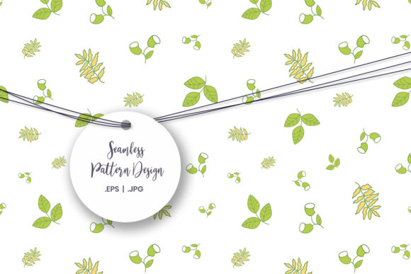 Download Green and Gold Leaves Seamless Pattern - Leaves seamless pattern Collection
