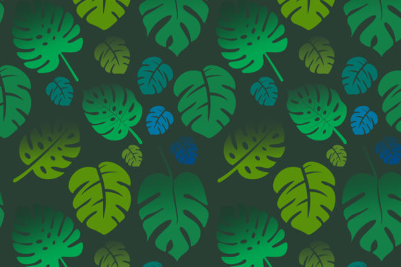 Download Monstera Leaves Seamless Pattern Green - Leaves seamless pattern Collection