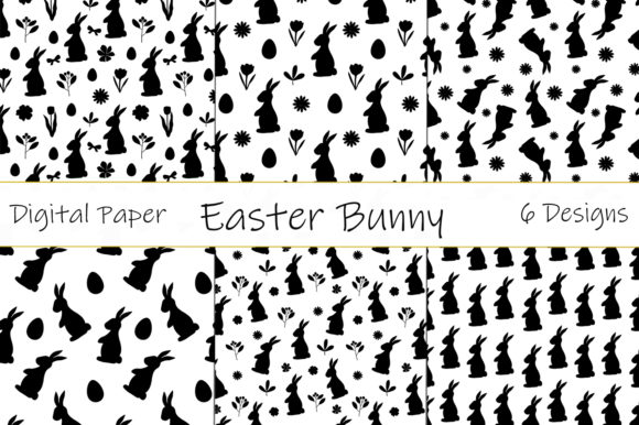 Download Bunny Silhouette Pattern. Easter Pattern - Easter pattern Collection
