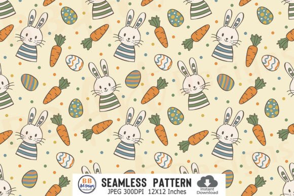 Download Boy Easter Pattern Cute Bunny Egg Paper - Easter pattern Collection