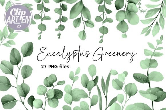 Download Eucalyptus Greenery ClipArt 27 PNG Sage - Greenery Collection